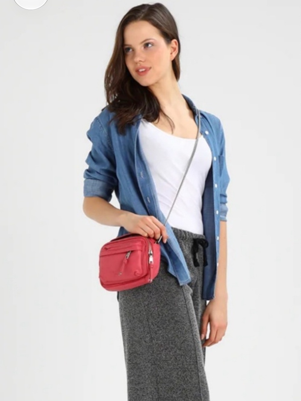 Liebeskind Berlin JUMA Vintage Crossbody - No Strap Coral Pink